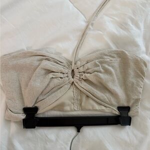 Native Cream Ruched Crop Top